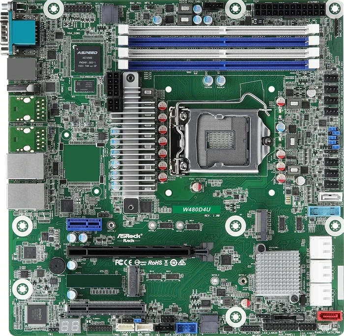 ASRock Rack W480D4U (Intel 1200)