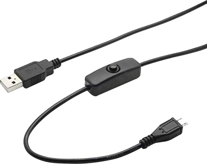 USB-A / Mini-B Adapterkabel mit Schalter, USB 2.0, 1.5m (verschiedene Markenbezeichnungen)