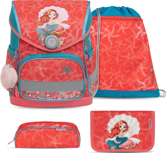 Belmil Compact Sea Queen Schultaschen-Set, 4-tlg.