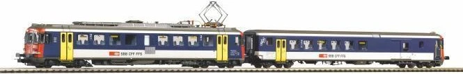 Piko - Spur H0 - 2er Set Rbe 4/4 NPZ SBB IV Triebwagen + Steuerwagen