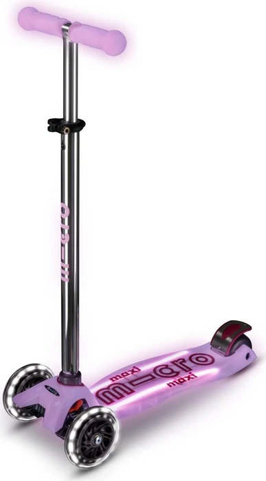 Micro Maxi Micro Deluxe Glow LED Plus Kickboard luminous purple