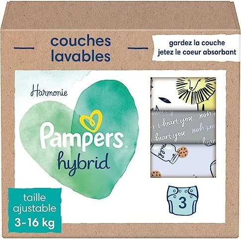 Pampers Harmonie Hybrid-Windel, 3 Stück
