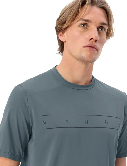 Vaude Qimsa Logo Funktionsshirt kurzarm heron (Herren)