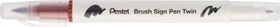 Pentel Brush Sign Pen Twin SESW30C braun