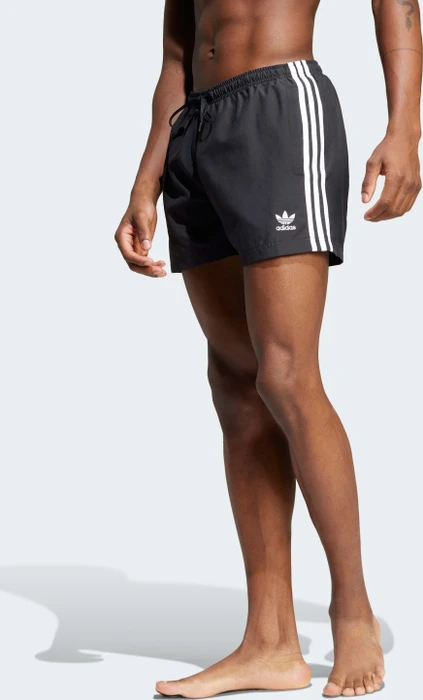 adidas Adicolor 3-Streifen 5-Inch Badeshorts schwarz (Herren)