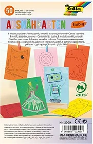 Folia Ausnähkarten farbig 50 Stück (verschiedene Farben)