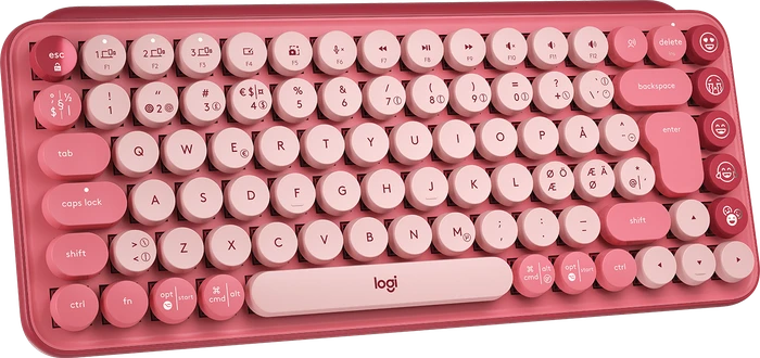 Logitech POP Keys Wireless Mechanical Keyboard, Logi Bolt, Heartbreaker, TTC BROWN, USB/Bluetooth, ND