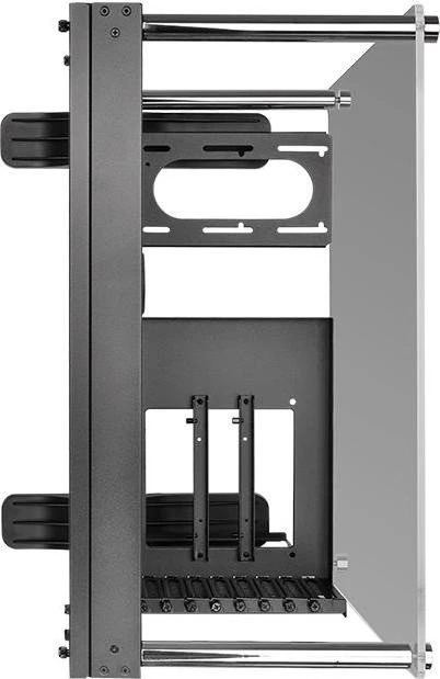 Thermaltake Core P3 Tempered Glass Edition, schwarz, Glasfenster