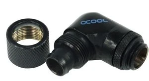 Alphacool HF Schraubanschluss 90°, schwarz