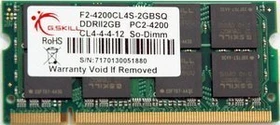 G.Skill SQ Series SO-DIMM 2GB, DDR2-533, CL4