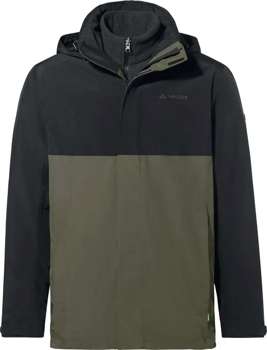Vaude Rosemoor 3in1 Modell 2024 Funktionsjacke black/khaki (Herren)