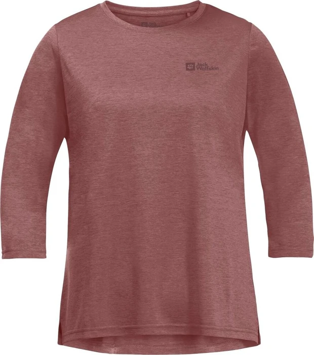 Jack Wolfskin Crosstrail Funktionsshirt 3/4 mineral red (Damen)