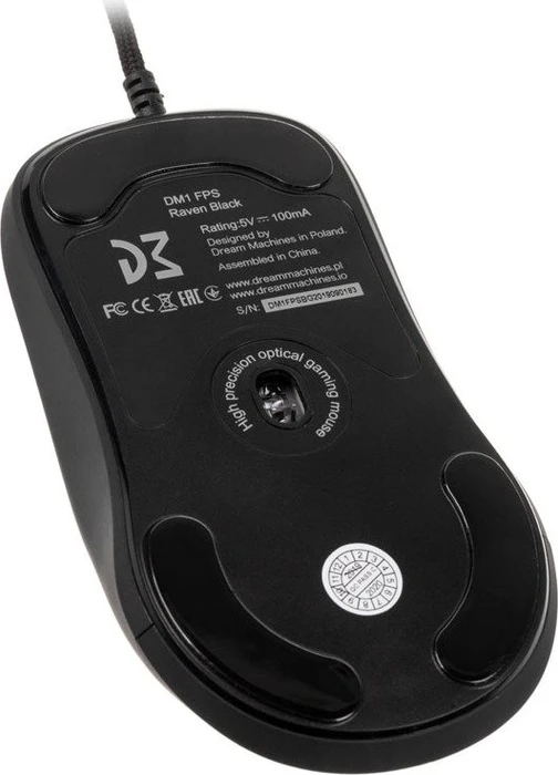 Dream Machines DM1 FPS Raven Black, grau, USB