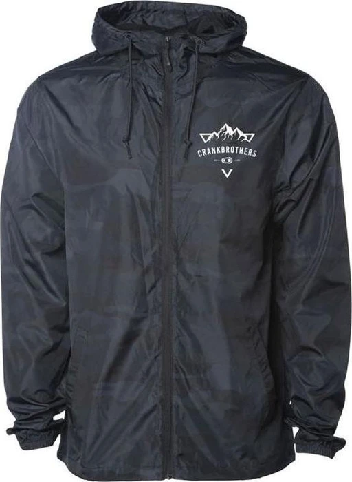 CrankBrothers Black Camo Windbreaker Funktionsjacke mountain graphic