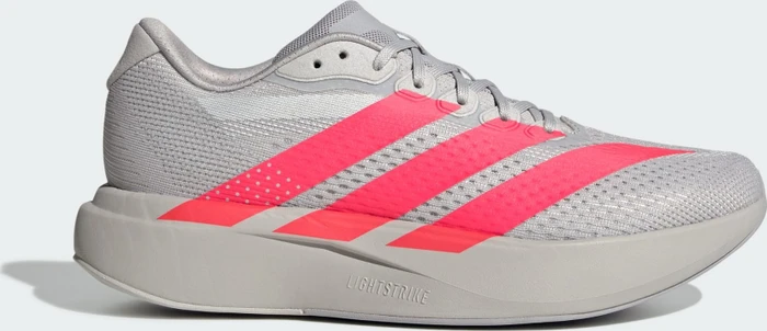 adidas Adizero Pacer grey two/lucid red/halo silver (Herren)
