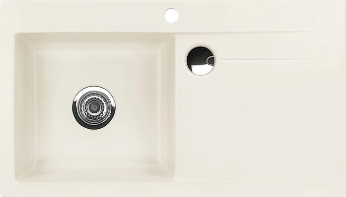 systemceram Stema 90 F Einbau Becken links jasmin