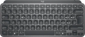 Logitech MX Keys Mini, LEDs weiß, Logi Bolt, Graphite, schwarz, USB/Bluetooth, IT