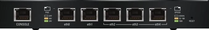 Ubiquiti EdgeRouter PoE Gigabit Router, 5x RJ-45, 50W PoE