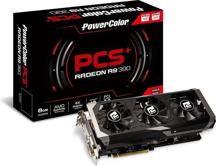 PowerColor Radeon R9 390 PCS+, 8GB GDDR5, 2x DVI, HDMI, DP