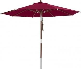 anndora Mittelmastschirm mit Knicker 300cm dunkelrot