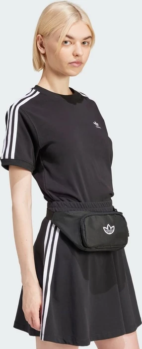 adidas 3-Streifen T-Shirt kurzarm schwarz (Damen)