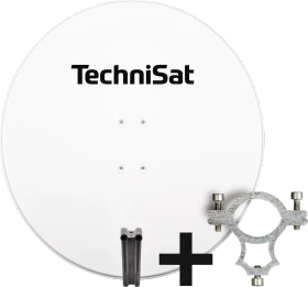 TechniSat Satman 850 Plus inkl. LNB-Halteschelle polarweiß
