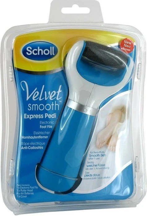 Scholl Velvet Smooth Express Pedi Elektrischer Hornhautentferner blau