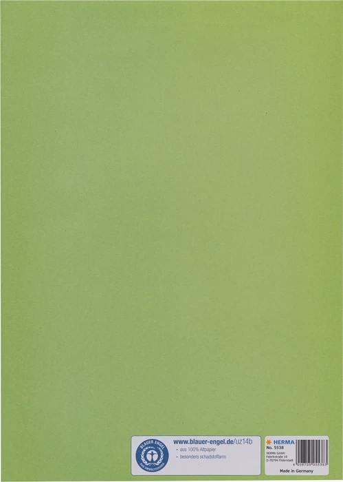 Herma Heftschoner Papier, A4, grasgrün, 10er-Pack