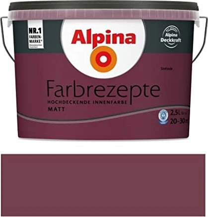Alpina Farben Farbrezepte Innenfarbe sinfonie matt, 2.5l