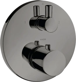 Hansgrohe Axor Uno Thermostat Unterputz mit Ab- und Umstellventil polished black chrome
