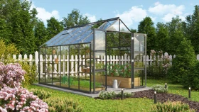 Vitavia Domus 9900 ESG 3mm Gewächshaus schwarz