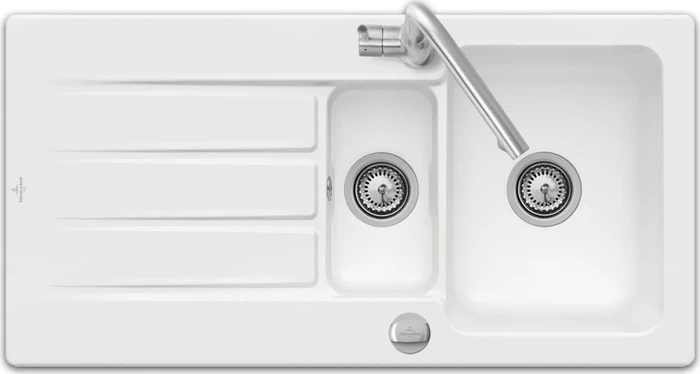 Villeroy & Boch Architectura 60 XR Einbau Becken reversibel mit Ablauffernbedienung weiß alpin
