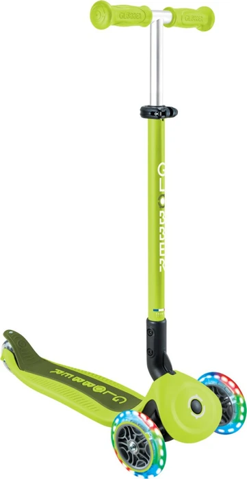 Globber Go Up Active Lights Kickboard lime green/black