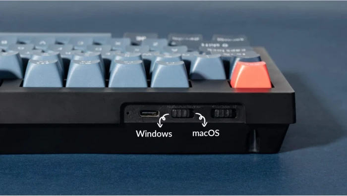 Keychron V5 Max, Carbon Black, 96%, LEDs RGB, hot-swap, Gateron Jupiter RED, USB/Bluetooth, US