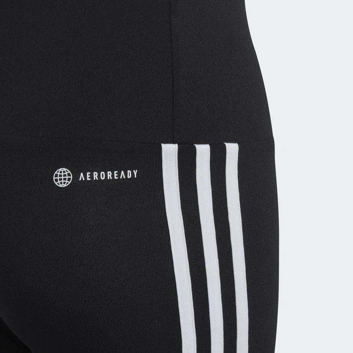 adidas Train Essentials Aeroready 3-Streifen Training Biker Hose lang black/white (Junior)