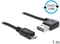 DeLOCK EASY-USB 2.0 Kabel, USB-A 90° horizontal gewinkelt [Stecker] auf Micro-B [Stecker], 1m Vorschaubild