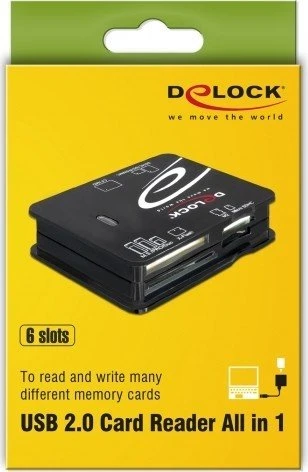 DeLOCK Multi-Slot-Cardreader, USB 2.0 Mini-B [Buchse]