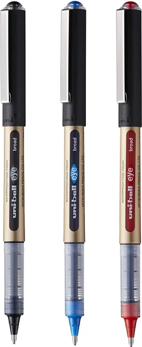 Uni-Ball Eye Broad UB-150-10 Tintenroller (Mine) sortiert, 3er-Set, Blister