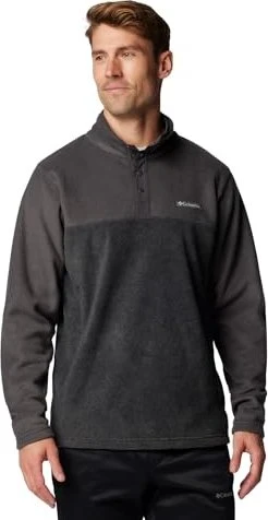 Columbia Steens Mountain II Half Snap Fleece Pullover charcoal heather/shark (Herren)