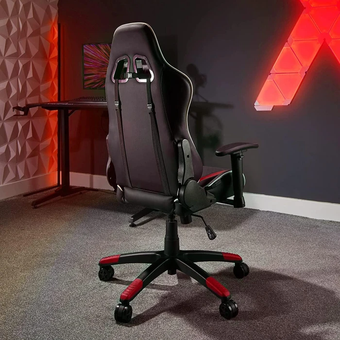X Rocker Agility Compact Esports Gamingstuhl für für Kinder/Jugendliche, rot/schwarz