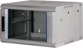 Rockstable 19" Wandschrank 6HE, Sicherheitsglastür, IP2X, weiß, 600mm tief