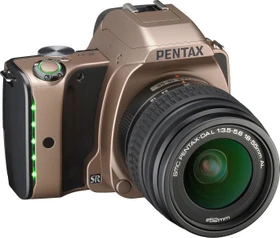 Pentax K-S1 gold mit Objektiv smc DA L 18-55mm 3.5-5.6 AL