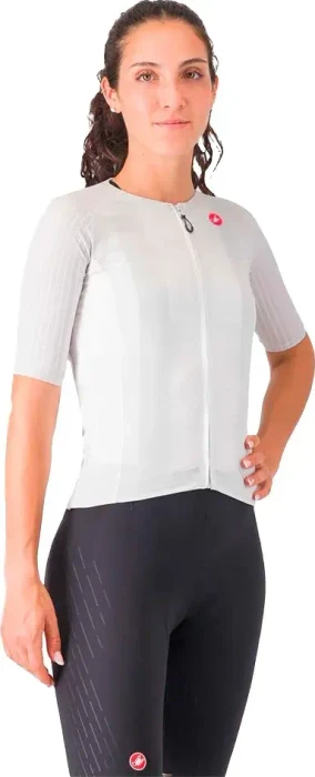 Castelli Aero Race 8S Trikot kurzarm silver grey (Damen)