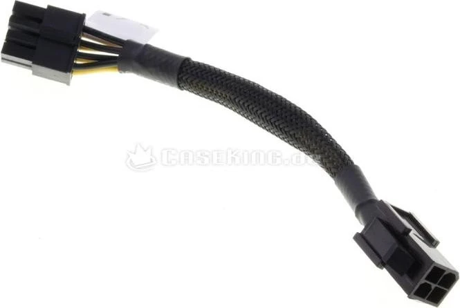 Akasa 4-Pin Buchse auf 4/8-Pin Stecker ATX Adapterkabel, 15cm