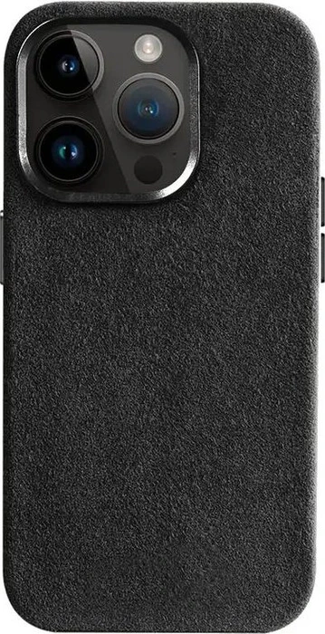 Cyoo Alcantara Cover für Apple iPhone 15 Plus schwarz