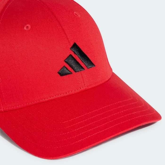 adidas New Logo Baseball Kappe pure ruby/black