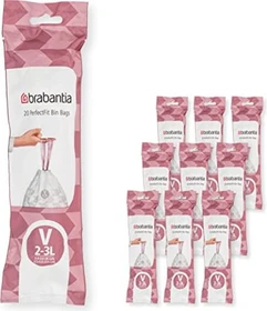 Brabantia PerfectFit Müllbeutel Typ V 2-3l, 200 Stück