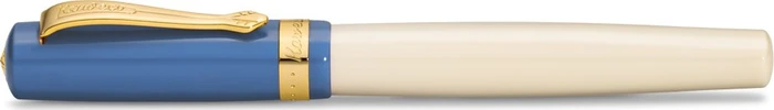 Kaweco Student 50's Rock creme/blau, rechte Hand, extra fein