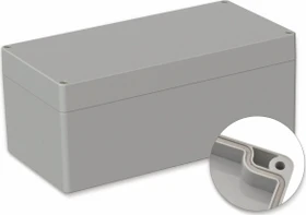 Bopla POLLIN, Polycarbonat Gehäuse, 240,5 x 120 x 100,5 mm, IP66, Lichtgrau