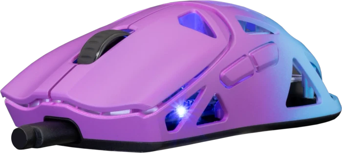 White Shark Dagonet Wireless Gaming Mouse, blau/violett, USB